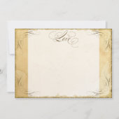 Tea Stected Vintage Wedding 1 - Danke, Anmerkungen Dankeskarte (Rückseite)