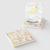 Tea Steinuntersetzer (Seitenansicht)