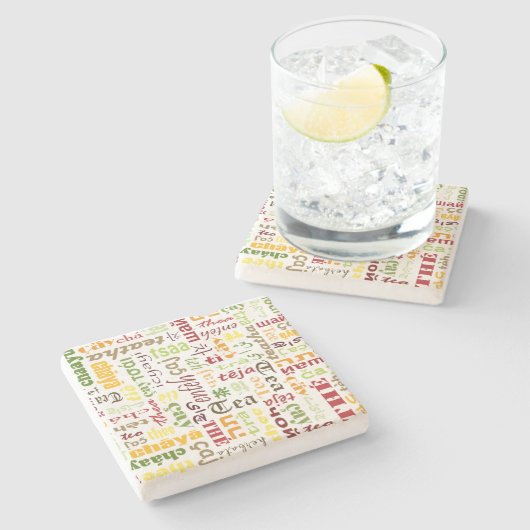 Tea Steinuntersetzer (Seitenansicht)