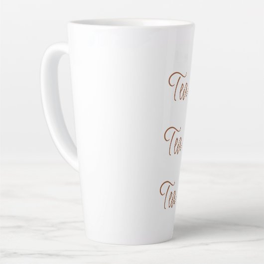 Tea Tea Tea | Einfache Stilschrift Typografie Milchtasse (Linke Ecke)