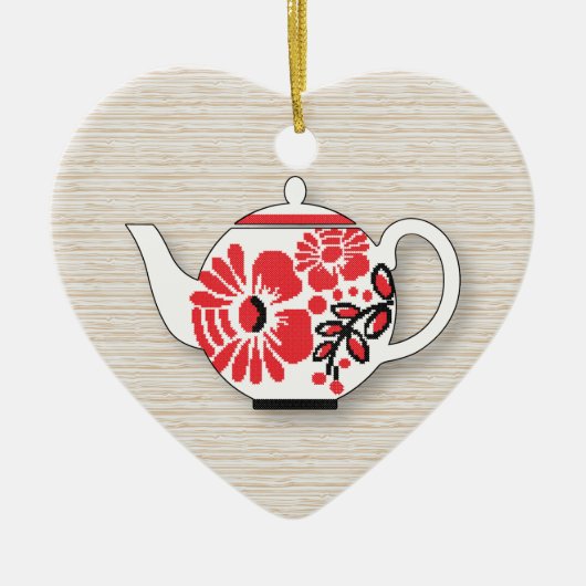 Tea Teapots Keramikornament (Vorne)