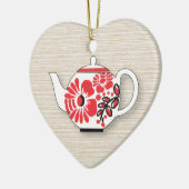 Tea Teapots Keramikornament (Links)