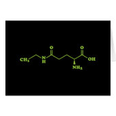 Tea Theanine Molecular Chemical Formel (Vorderseite (Horizontal))