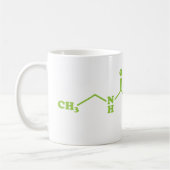 Tea Theanine Molecular Chemical Formel Kaffeetasse (Links)
