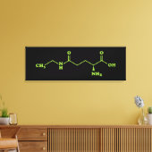 Tea Theanine Molecular Chemical Formel Leinwanddruck (Insitu (Wohnzimmer))