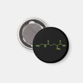 Tea Theanine Molecular Chemical Formel Magnet (Vorderseite/Rückseite)