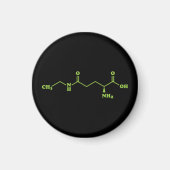 Tea Theanine Molecular Chemical Formel Magnet (Vorne)