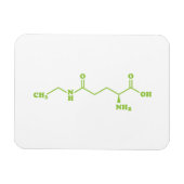 Tea Theanine Molecular Chemical Formel Magnet (Horizontal)