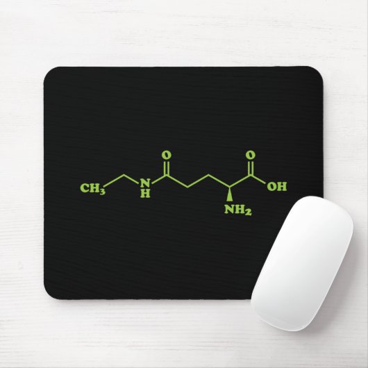 Tea Theanine Molecular Chemical Formel Mousepad (Mit Mouse)
