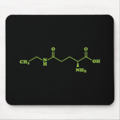 Tea Theanine Molecular Chemical Formel Mousepad (Vorne)