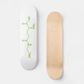 Tea Theanine Molecular Chemical Formel Skateboard (Vorderseite)