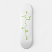 Tea Theanine Molecular Chemical Formel Skateboard (Vorderseite)