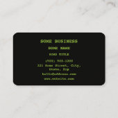 Tea Theanine Molecular Chemical Formel Visitenkarte (Rückseite)