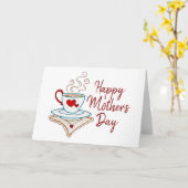 Tea Themed Muttertagskarte Karte (Gelbe Blume)