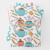 Tea Time and Süßigkeiten Wrapping Paper Set Geschenkpapier Set (Beispiel)