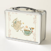 Tea Time Art, Grafik Design Metall Brotdose (Rückseite)