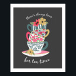 Tea Time Art Print by Origami Poster<br><div class="desc">.</div>