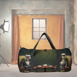 Tea time auf der seltsamen Seite. 2 Duffle Bag