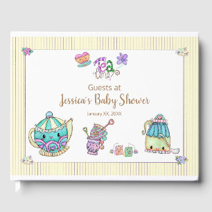 Tea Time Baby Shower Gästebuch