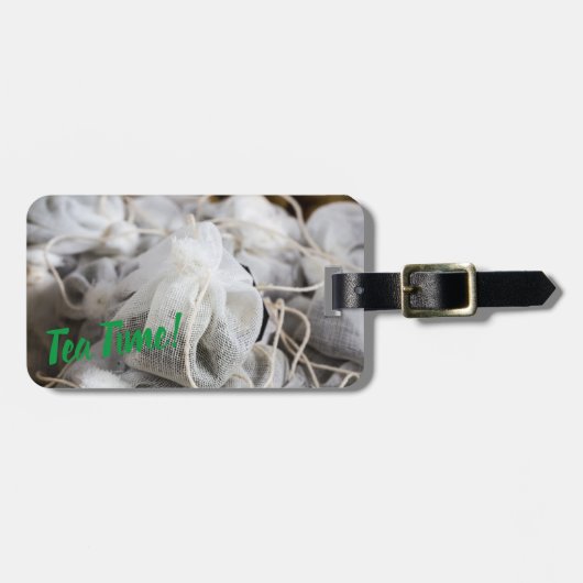 Tea Time Bag für Teeliebhaber Gepäckanhänger (Vorderseite horizontal)