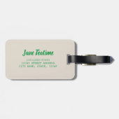 Tea Time Bag für Teeliebhaber Gepäckanhänger (Rückseite horizontal)