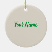 Tea Time Bag für Teeliebhaber Keramik Ornament (Hinten)