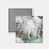 Tea Time Bag für Teeliebhaber Magnet (Vorderseite/Rückseite)