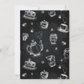 Tea Time Black Einladung (Vorderseite)