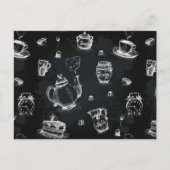 Tea Time Black Postkarte (Vorderseite)
