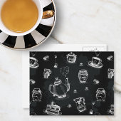 Tea Time Black Postkarte