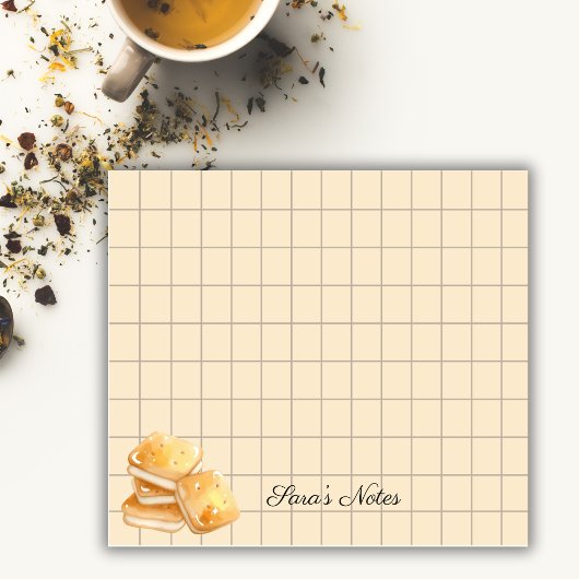Tea Time Butter Biscuits - Personalized Grid Stick Post-it Klebezettel