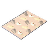 Tea Time Cake Slices and Teacup Notebook Notizblock (Linke Seite)