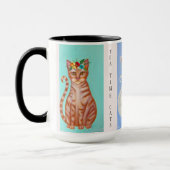Tea Time Cats Whimsical Art Tasse (Links)
