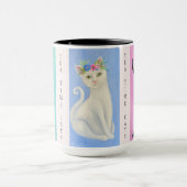 Tea Time Cats Whimsical Art Tasse (Zentrum)