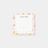 Tea Time Cozy Notes - Grid Lined Sticky Notes Post-it Klebezettel (Vorderseite)