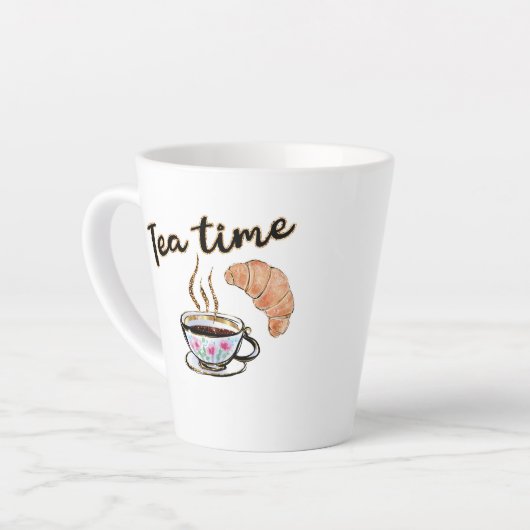 Tea Time Cup, Teefreund Geschenk Tee Party Accesso Milchtasse (Linke Ecke)