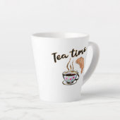 Tea Time Cup, Teefreund Geschenk Tee Party Accesso Milchtasse (Rechte Ecke)