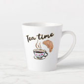 Tea Time Cup, Teefreund Geschenk Tee Party Accesso Milchtasse (Rechts)