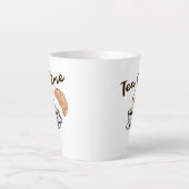 Tea Time Cup, Teefreund Geschenk Tee Party Accesso Milchtasse (Vorderseite)