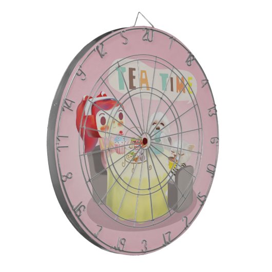 Tea Time Dartscheibe (Vorderseite Links)