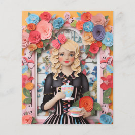 Tea Time Elegance: Papierpuppen aufziehen
