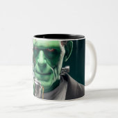 Tea Time Frankenstein Zweifarbige Tasse (VorderseiteRechts)
