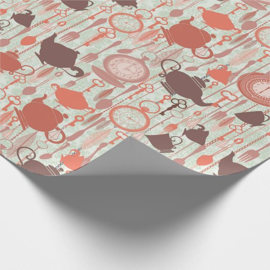 Tea Time Geschenkpapier (Ecke)