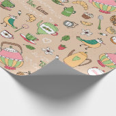 Tea Time Geschenkpapier (Ecke)