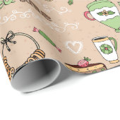 Tea Time Geschenkpapier (Rolleneckpunkt)