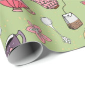 Tea Time Geschenkpapier (Rolleneckpunkt)