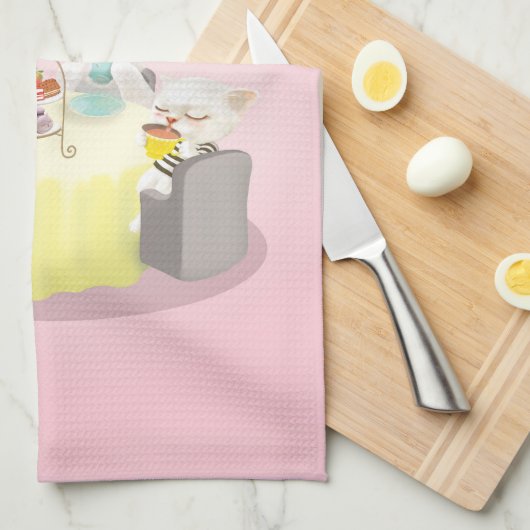 Tea Time Geschirrtuch (Viertel Falte)