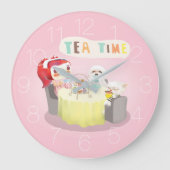 Tea Time Große Wanduhr (Vorderseite)