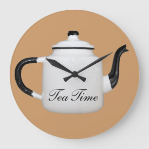 Tea Time Große Wanduhr