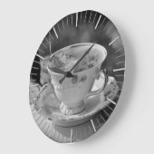 Tea Time Große Wanduhr (Winkel)